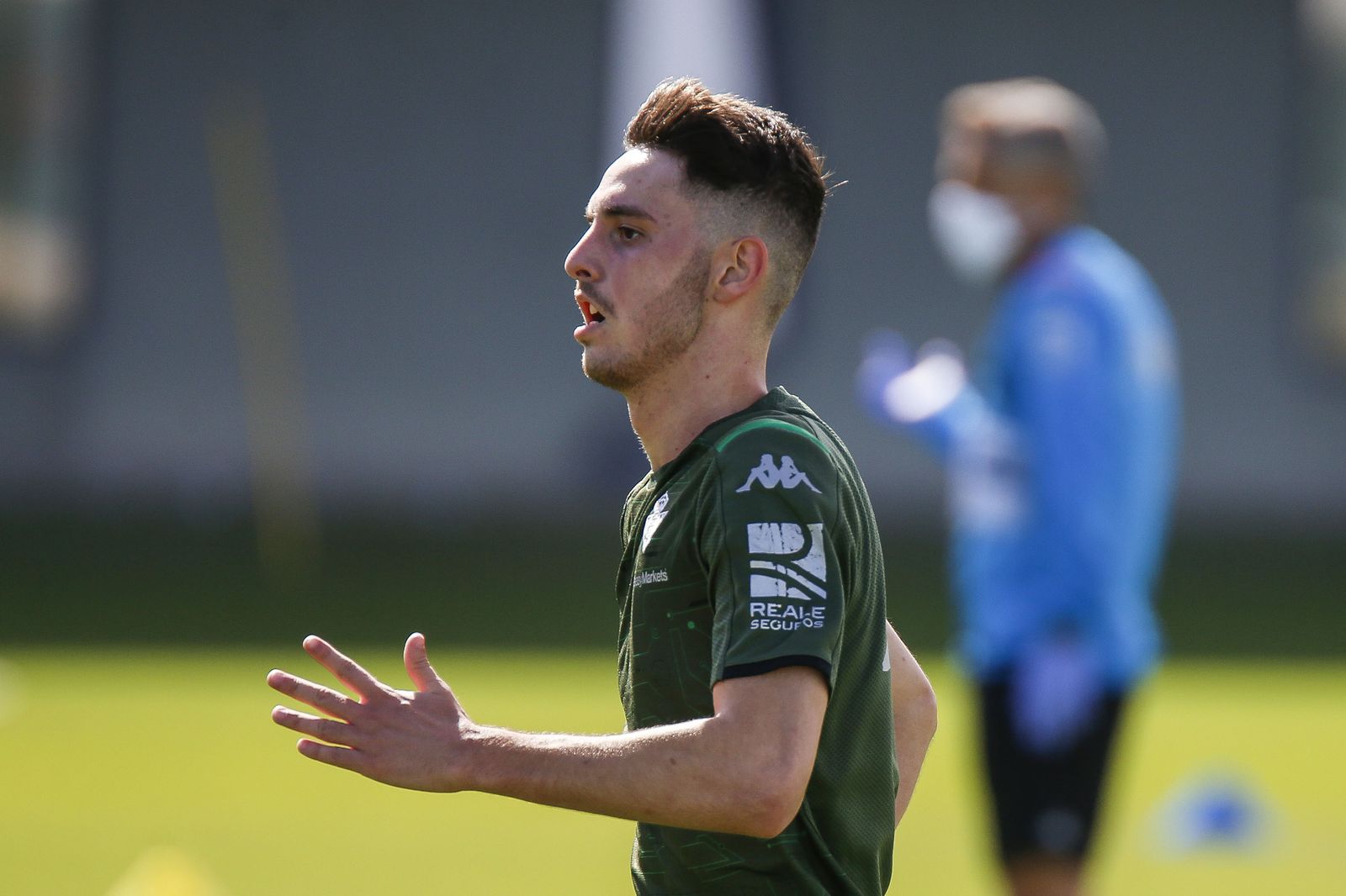 El delantero Raúl, en un entrenamiento de la pasada semana.