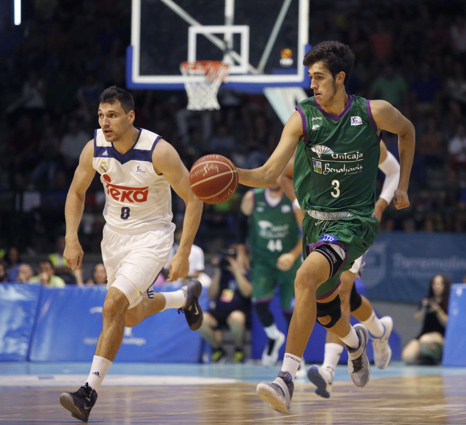 Ignacio Rosa, durante el Unicaja-Madrid del año pasado.