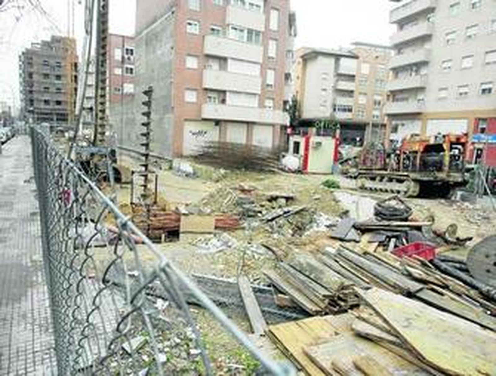 Imagen de los trabajos que se llevan a cabo en una de las promociones de García de Sola.