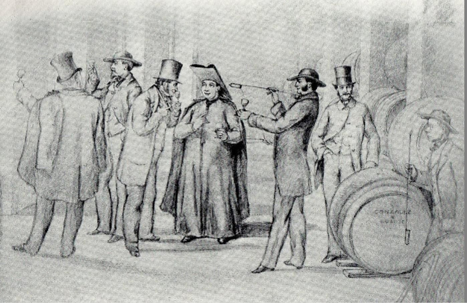 El padre Fontán, capellán de González Byass, 1862.