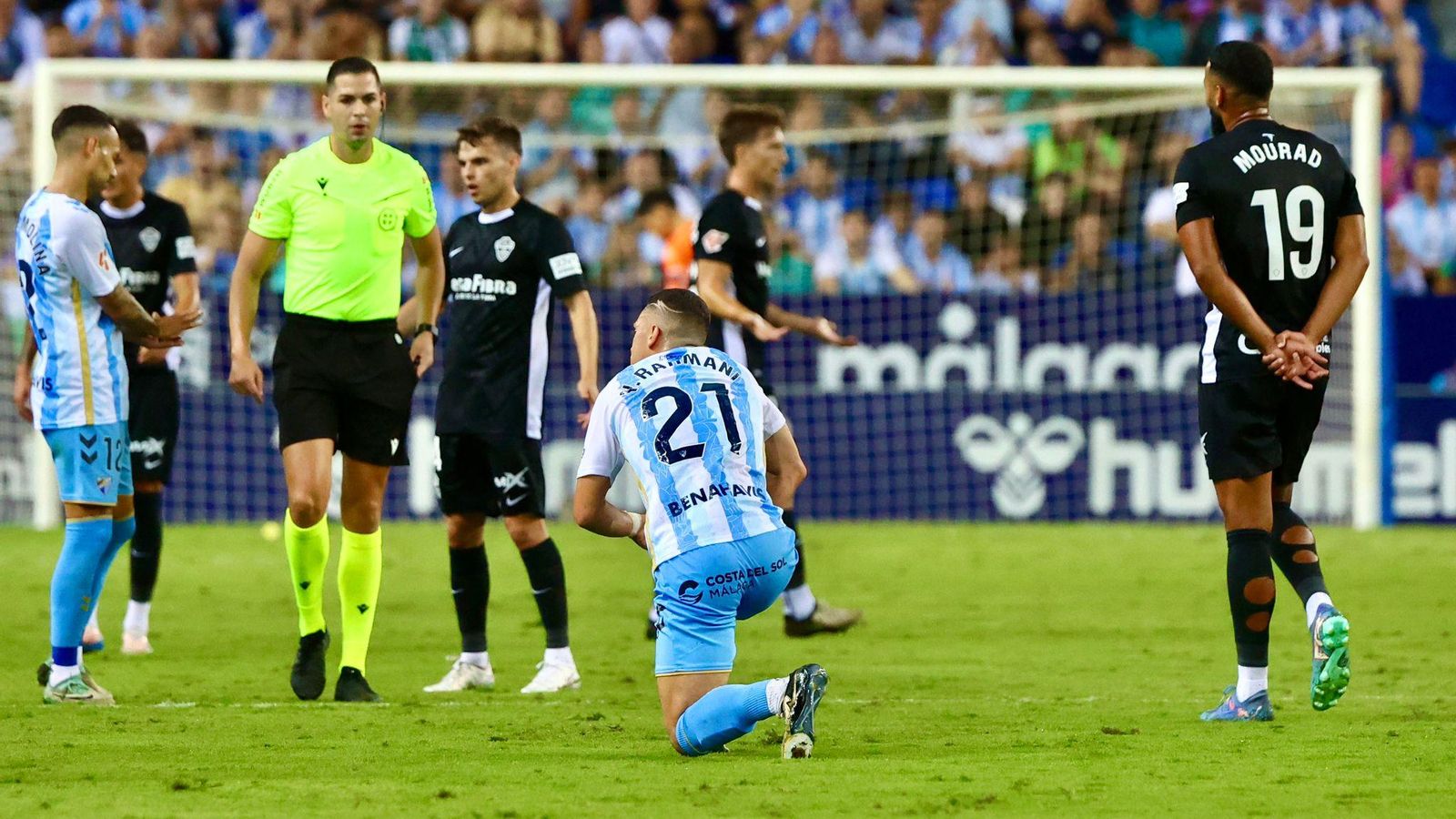 El Málaga CF - Elche, en fotos