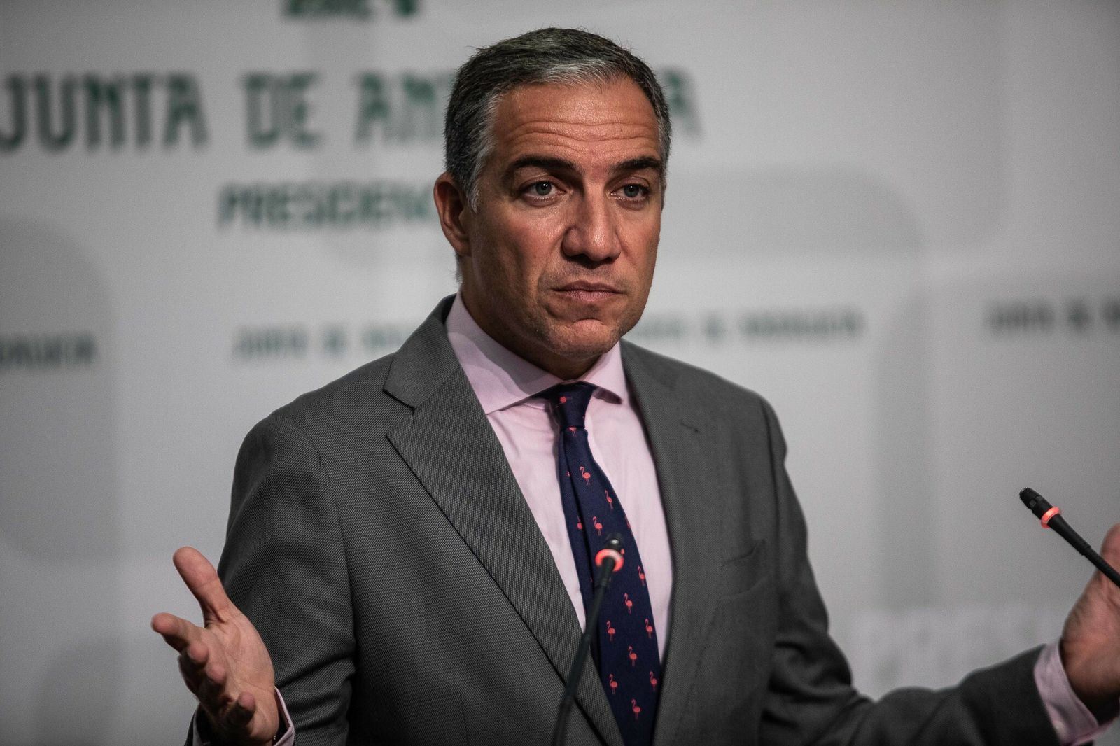 Elías Bendodo, este martes en rueda de prensa