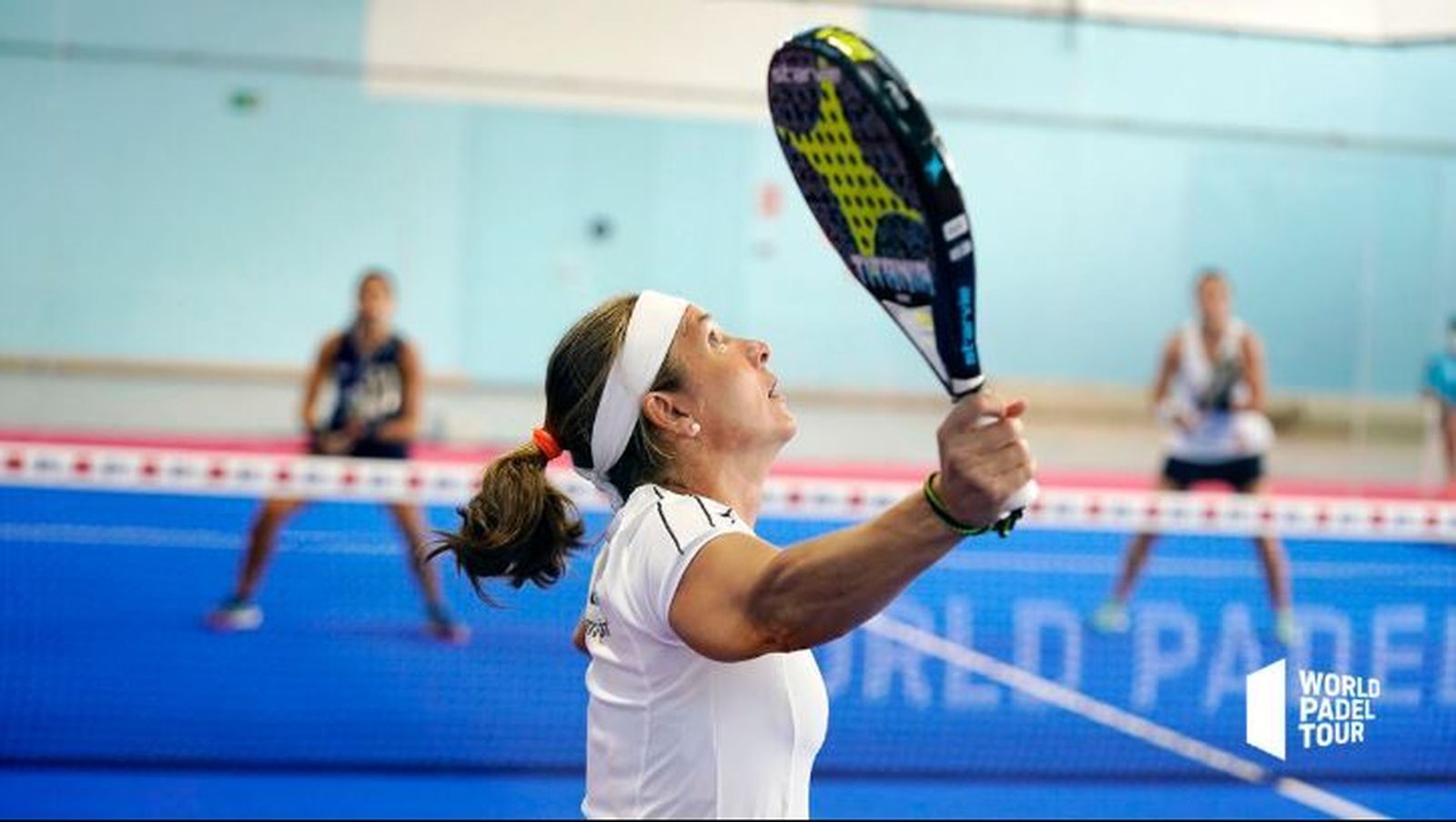 Carolina Navarro, en un partido en Menorca.