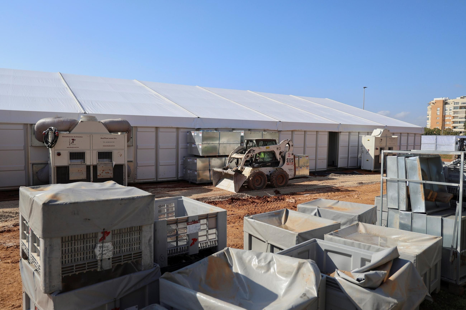 Así se transforma el Carpena para la Copa Billie Jean King y la Copa Davis