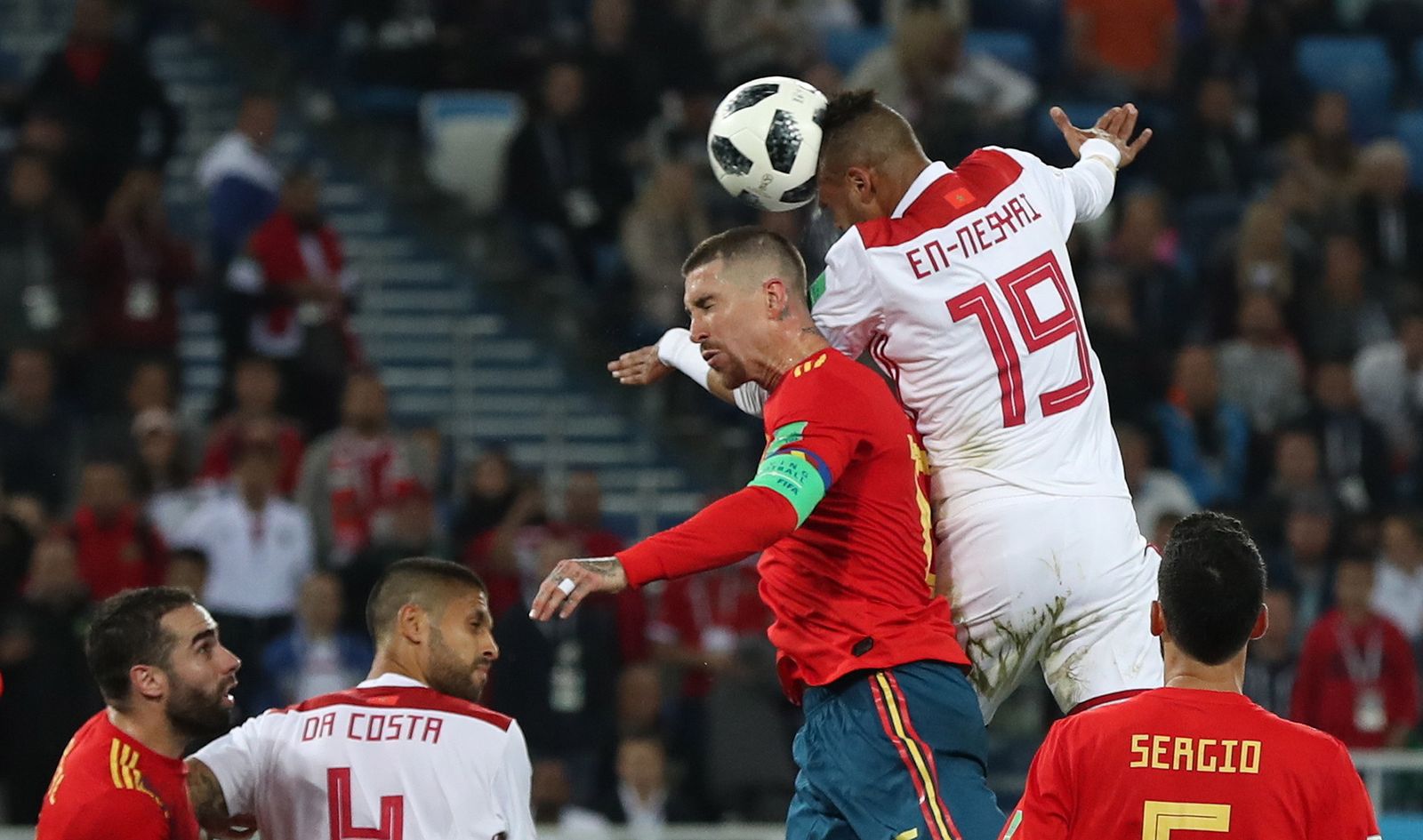 Las imágenes del España-Marruecos