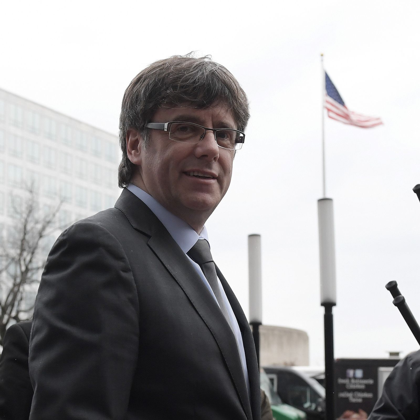 Carles Puigdemont , durante una visita  al Smithsonian Folklife Institute, en Washington DC.