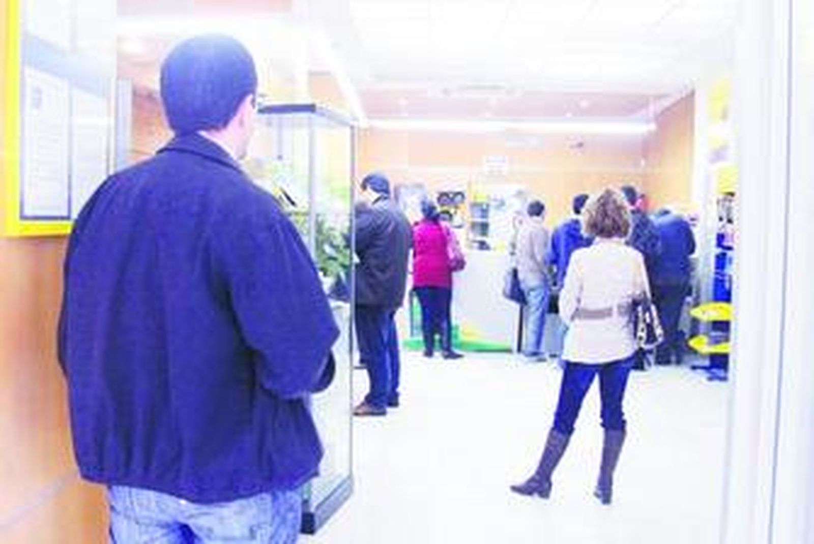 Interior de las dependencias del servicio postal en la calle Jesús Nazareno.