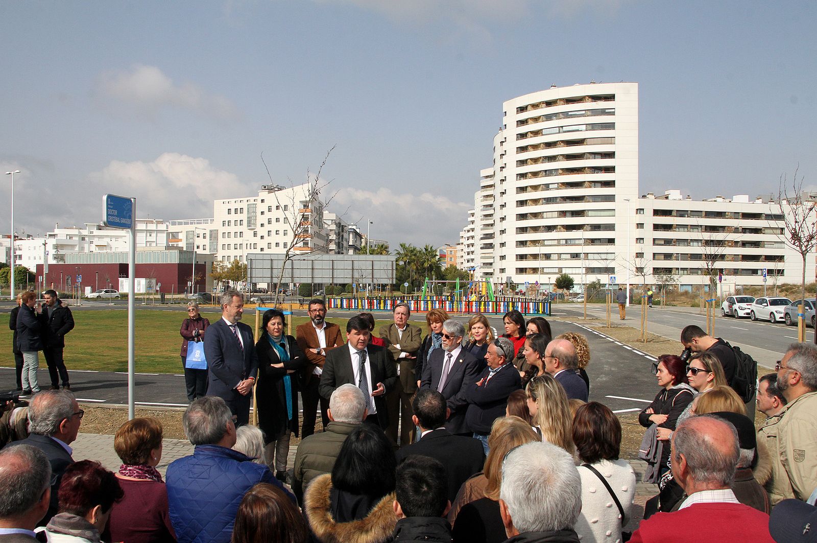 Inauguración de la Calle Doctor Cristóbal Gangoso, en imágenes
