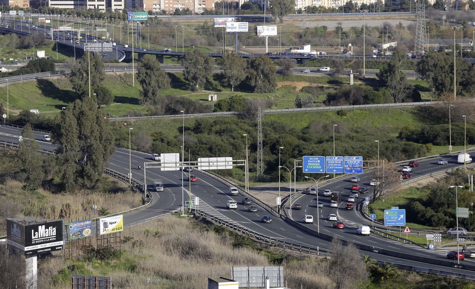 El nudo de La Pañoleta en la actualidad.