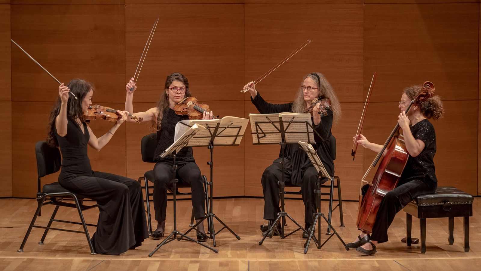 Seiler, Radeva, Hildebrandt y Ruiz, el Perseidas Quartett en el Espacio Turina.