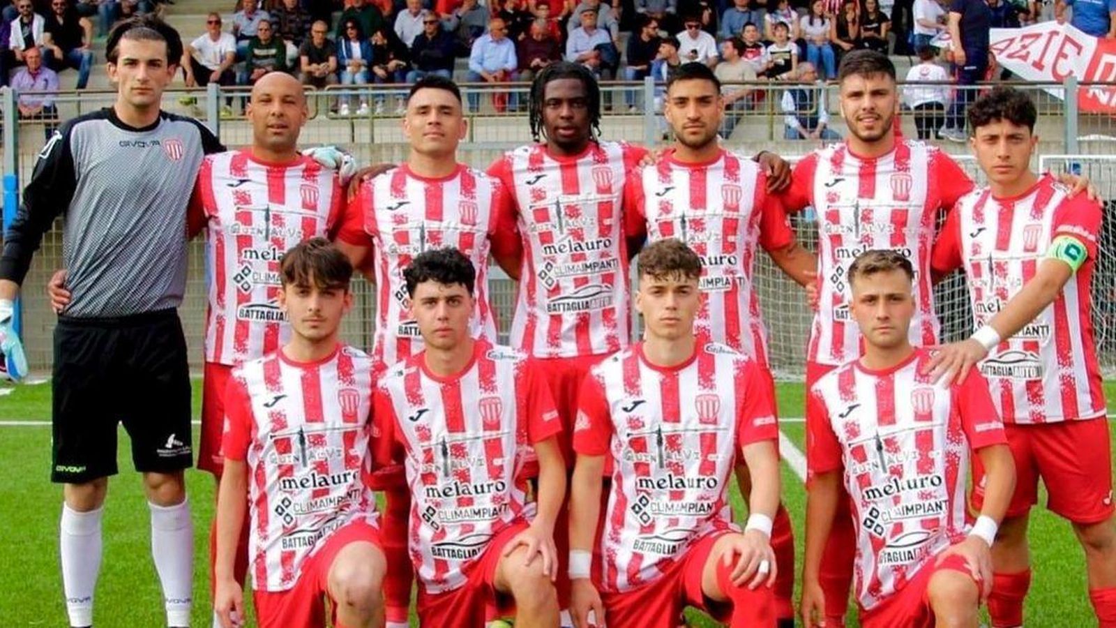 Once de la ASD Polisportiva Nicosia en un partido de este pasado curso.