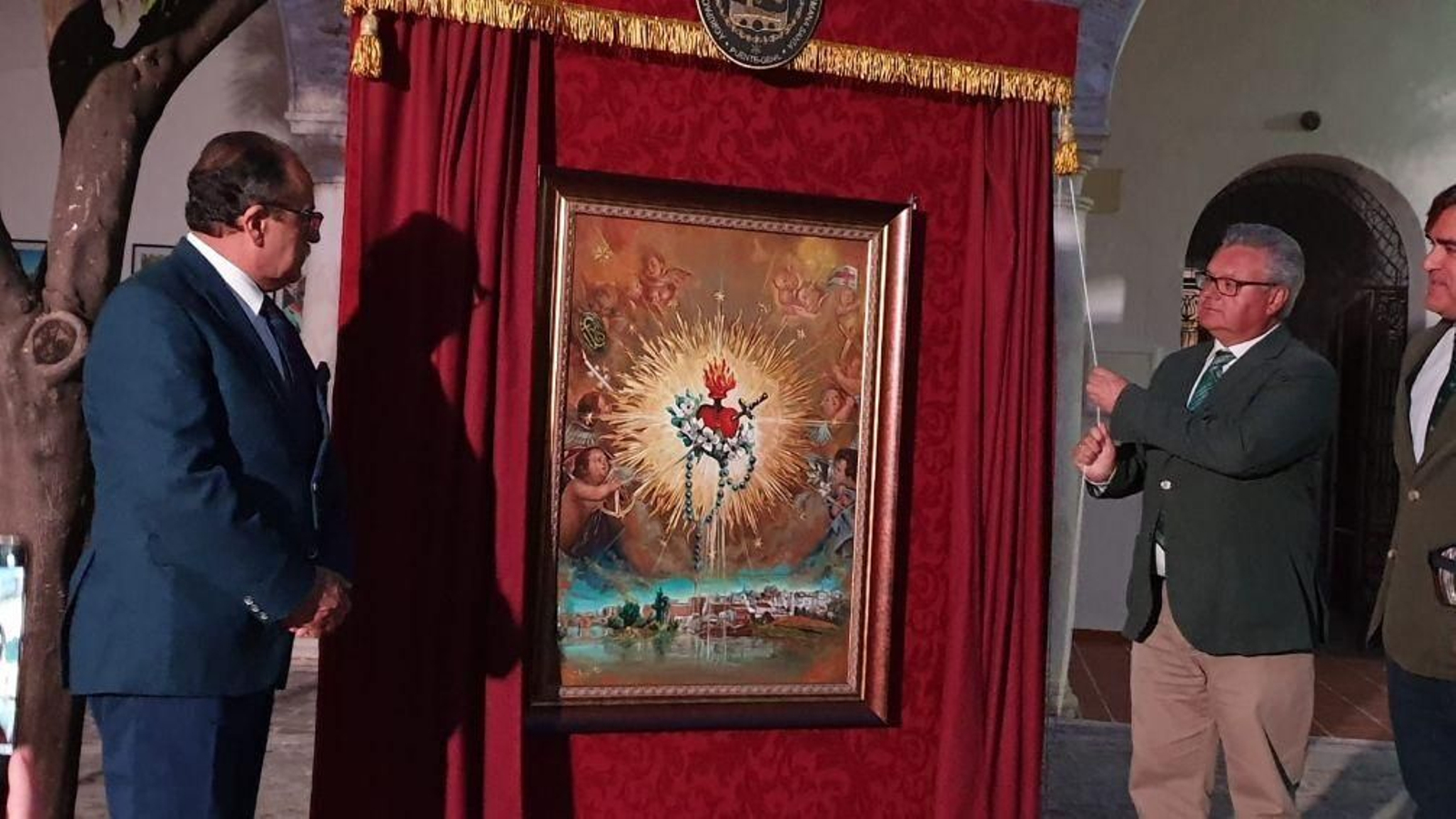 Cartel anunciador de la procesión Magna 'Memorare Mediatrix Mater' de Puente Genil.