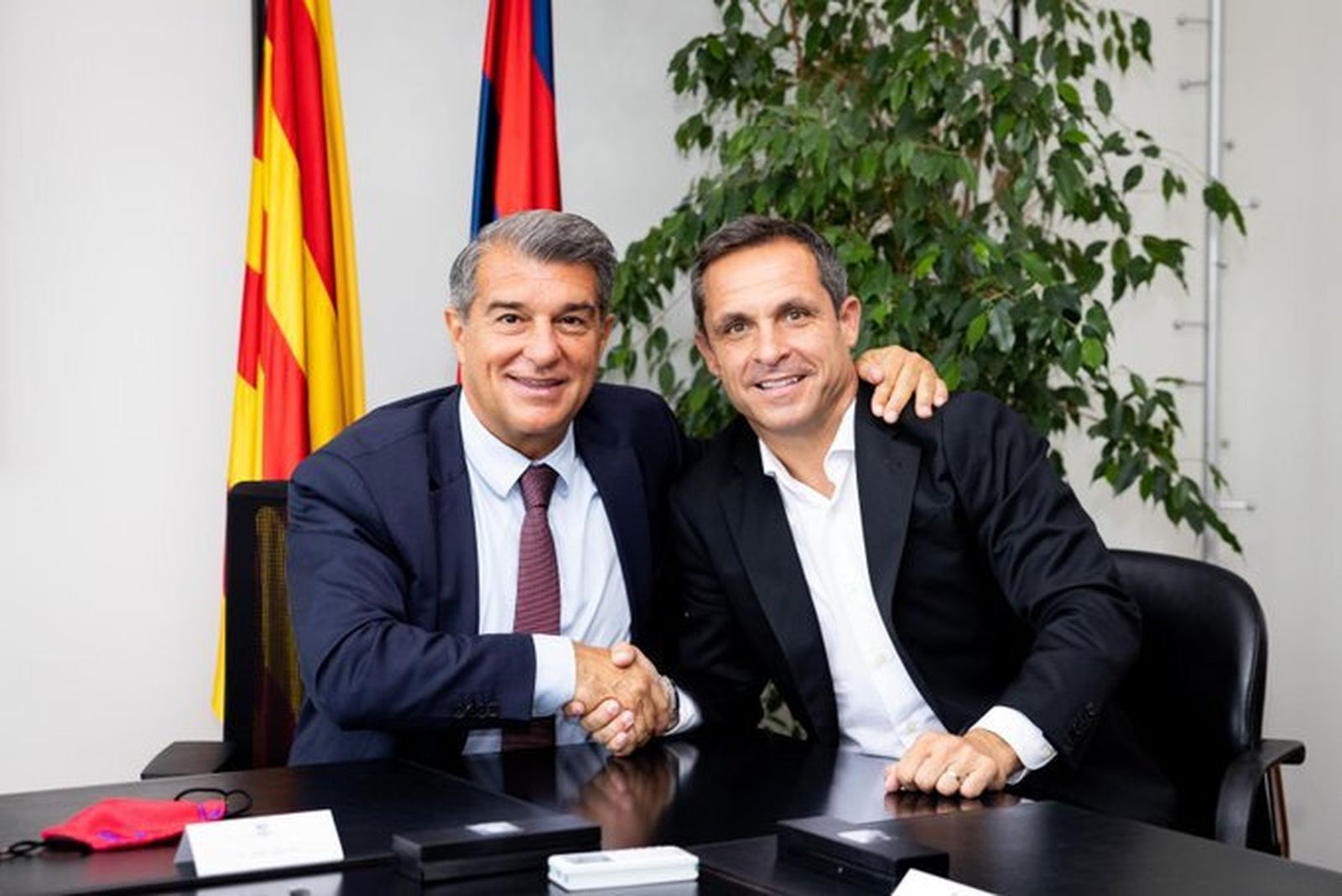 Joan Laporta y Sergi Barjuán