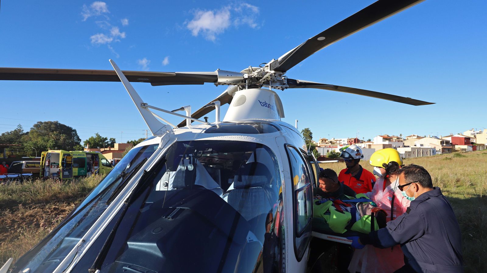 Rescate de un herido en las Pozas del Cobre