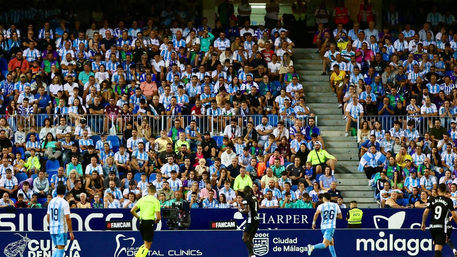 El Málaga CF - Elche, en fotos