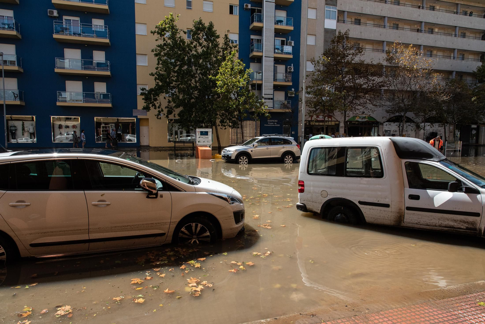 Imágenes de las inundaciones causadas por la lluvia en Isla Cristina