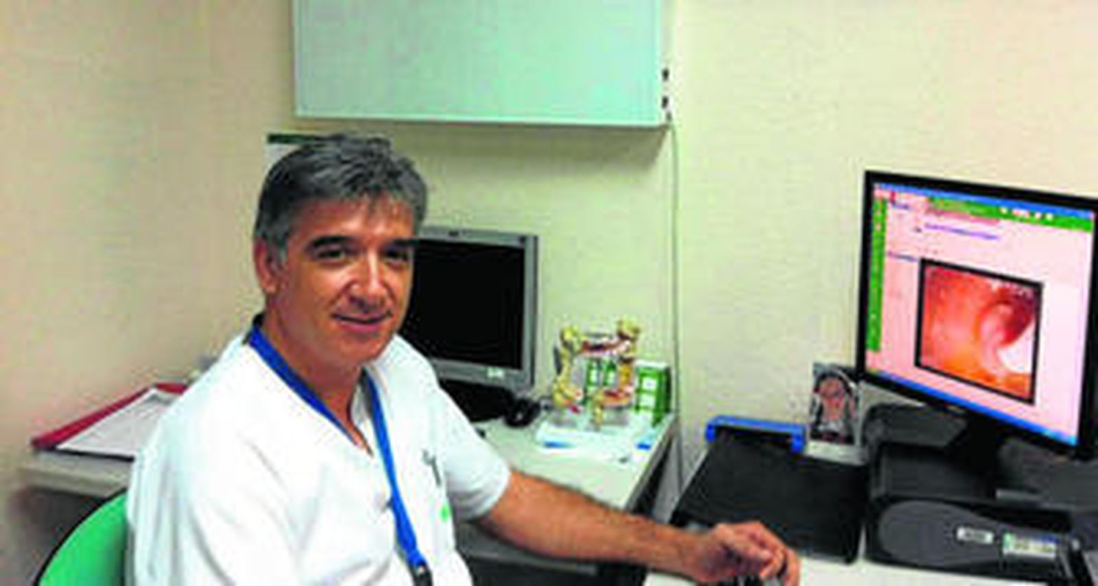 El Responsable de la Unidad del Aparato Digestivo Dr. Gallego, utiliza la aplicación en su trabajo diario.