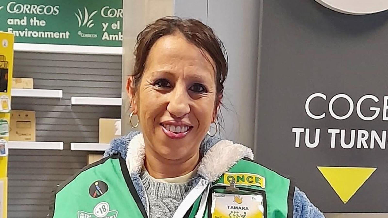 La vendedora Tamara Ramírez.