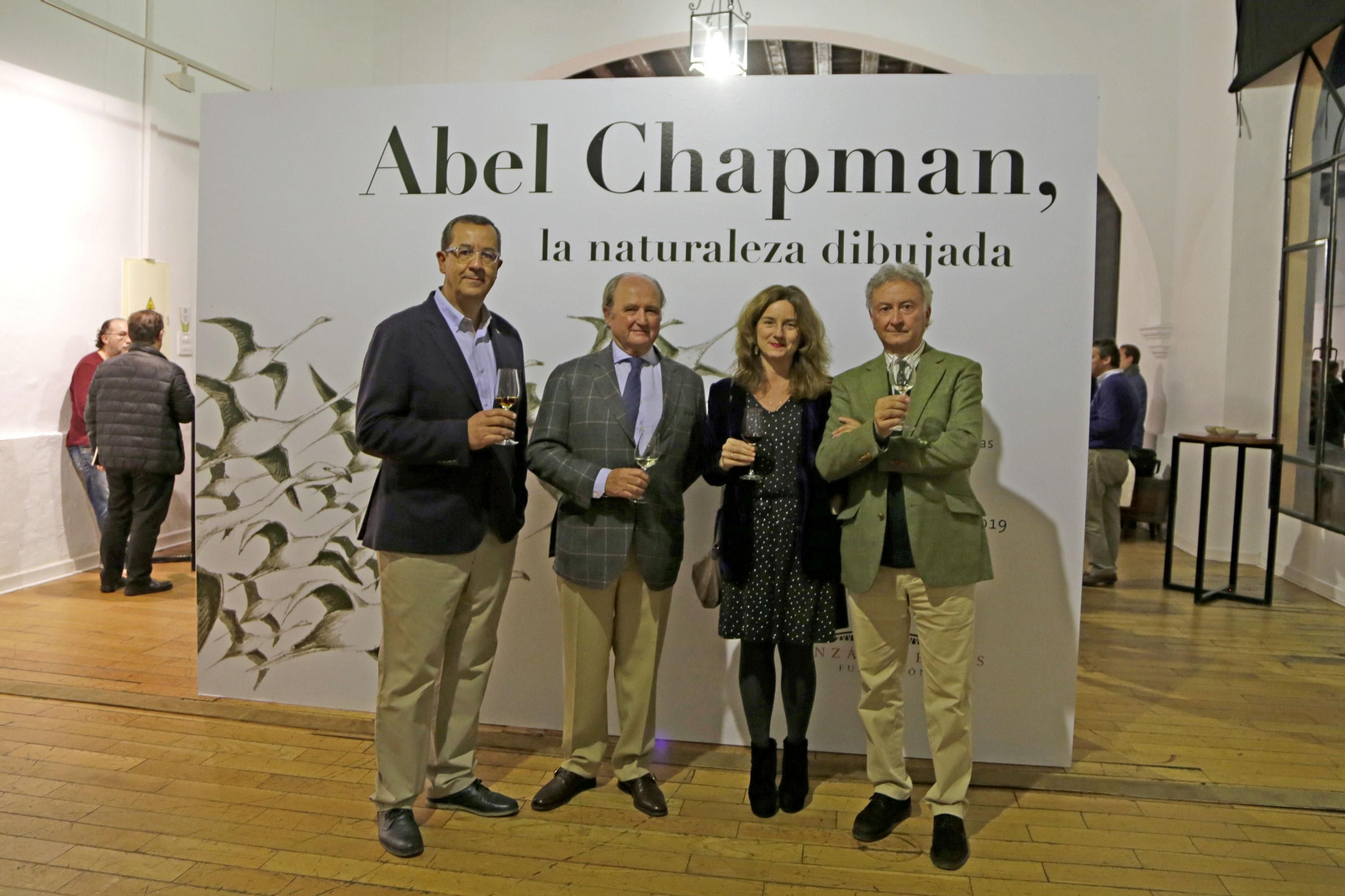José Manuel Amarillo, Miguel Rebuelta, Carmen Aranguren y Manuel Barcell ayer tras la inauguración./ MATEO ARANDA