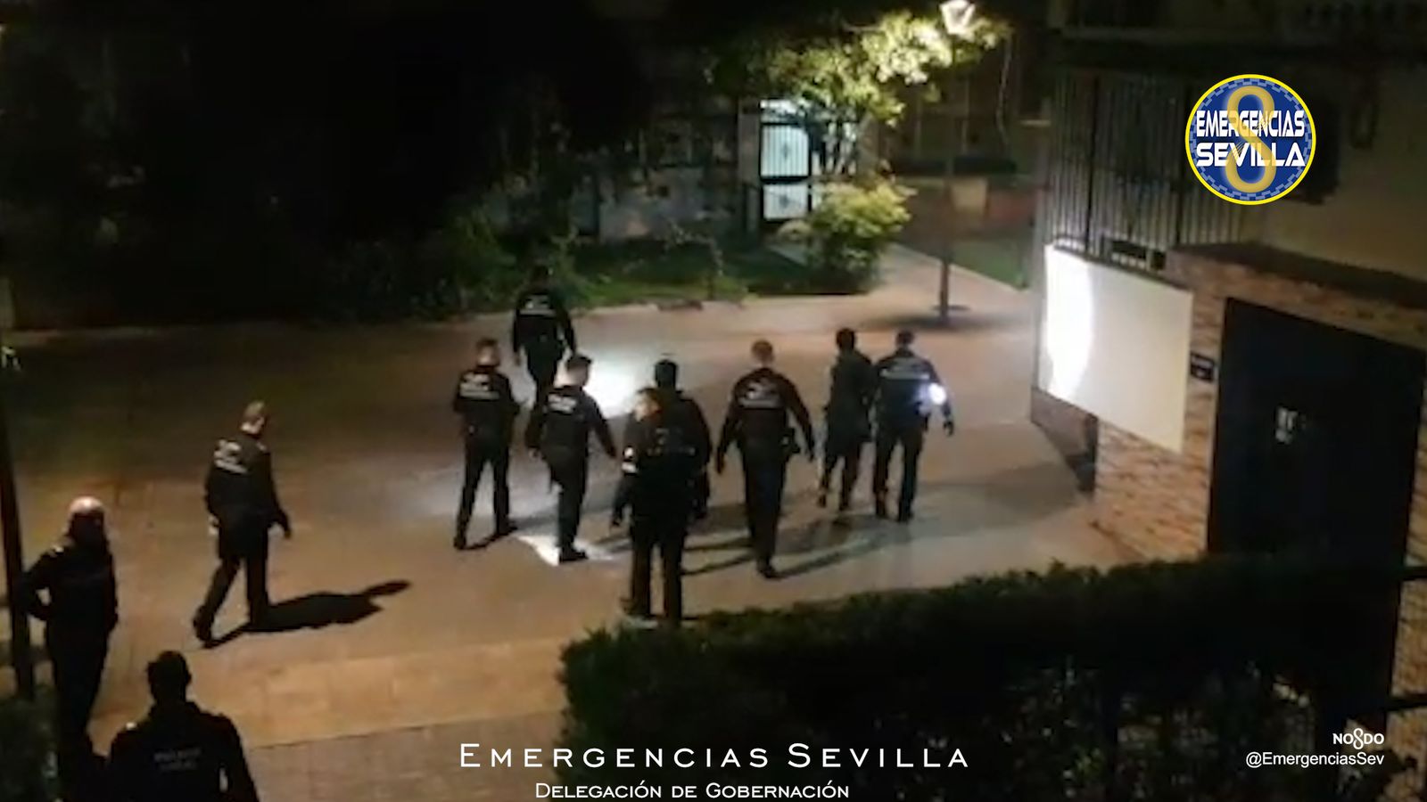 Despliegue policial en Villegas.