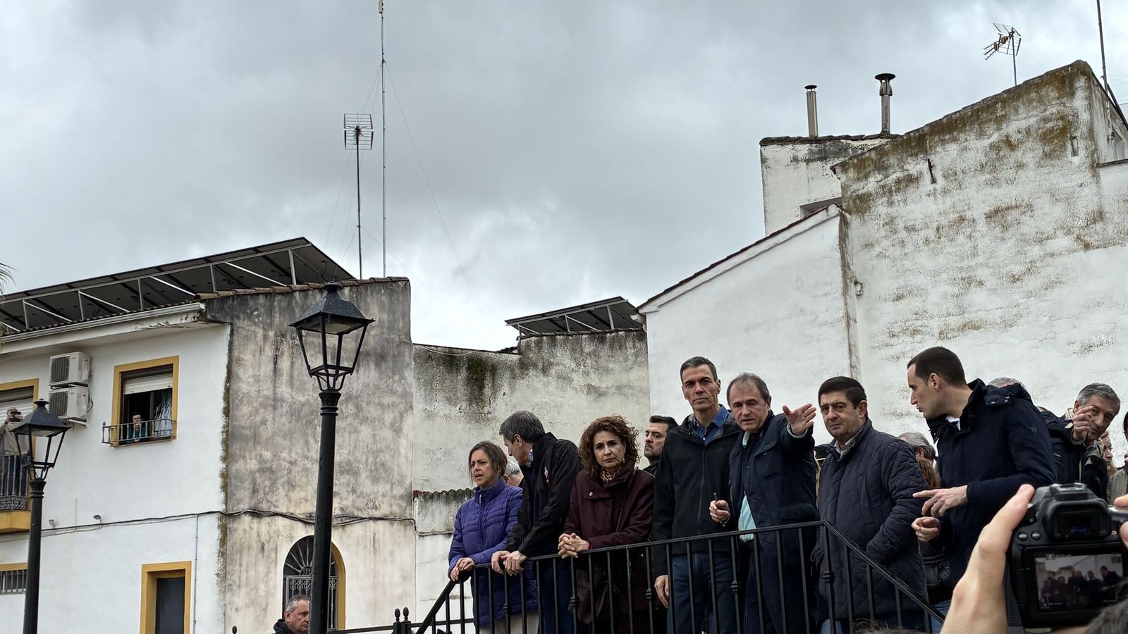 El presidente del Gobierno, Pedro Sánchez, visita Villanueva de la Reina, Jaén.