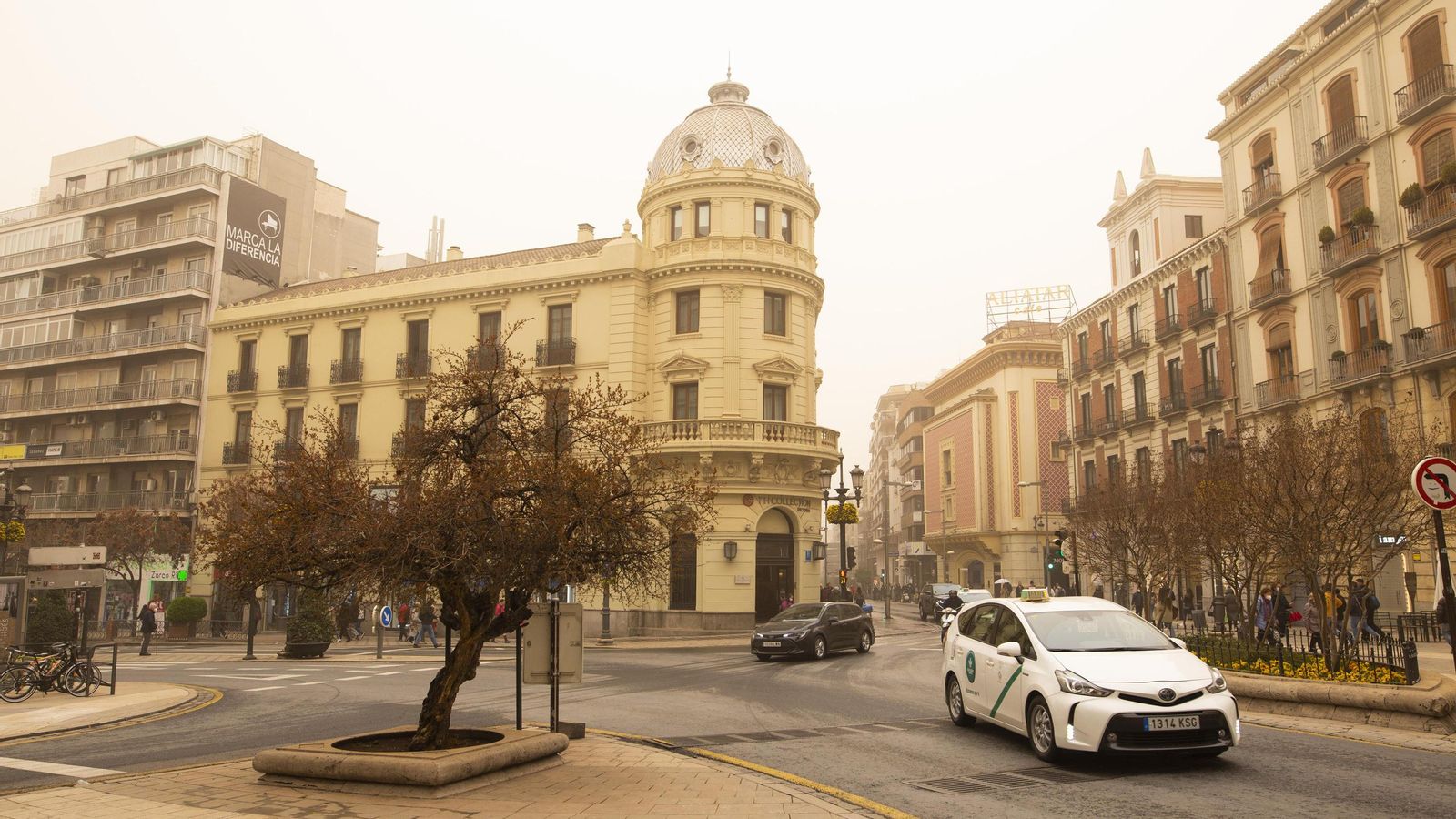 Calima sobre Granada la pasada semana