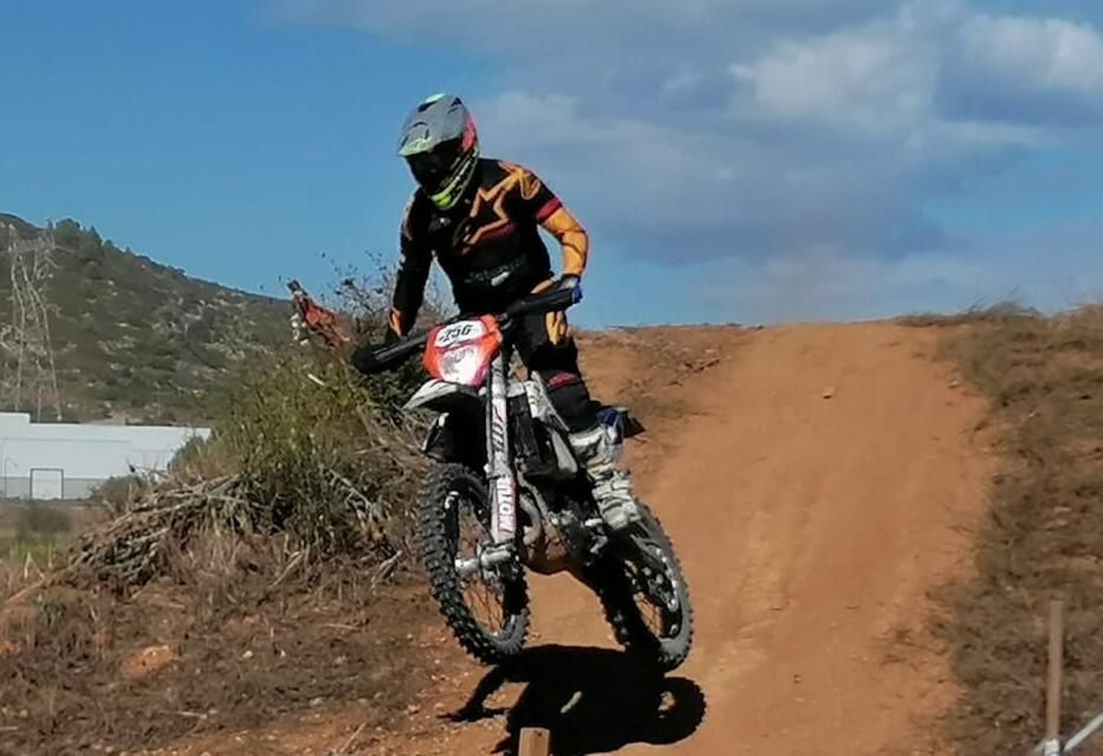 Enrique Pedraza, durante un momento de la prueba.