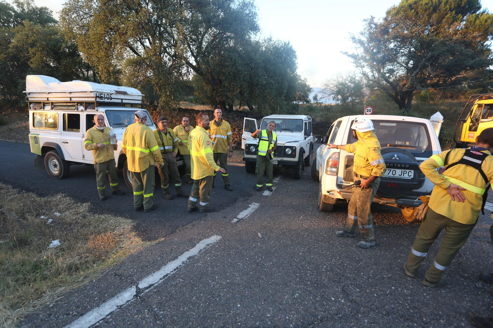 El incendio de Riotinto en imágenes