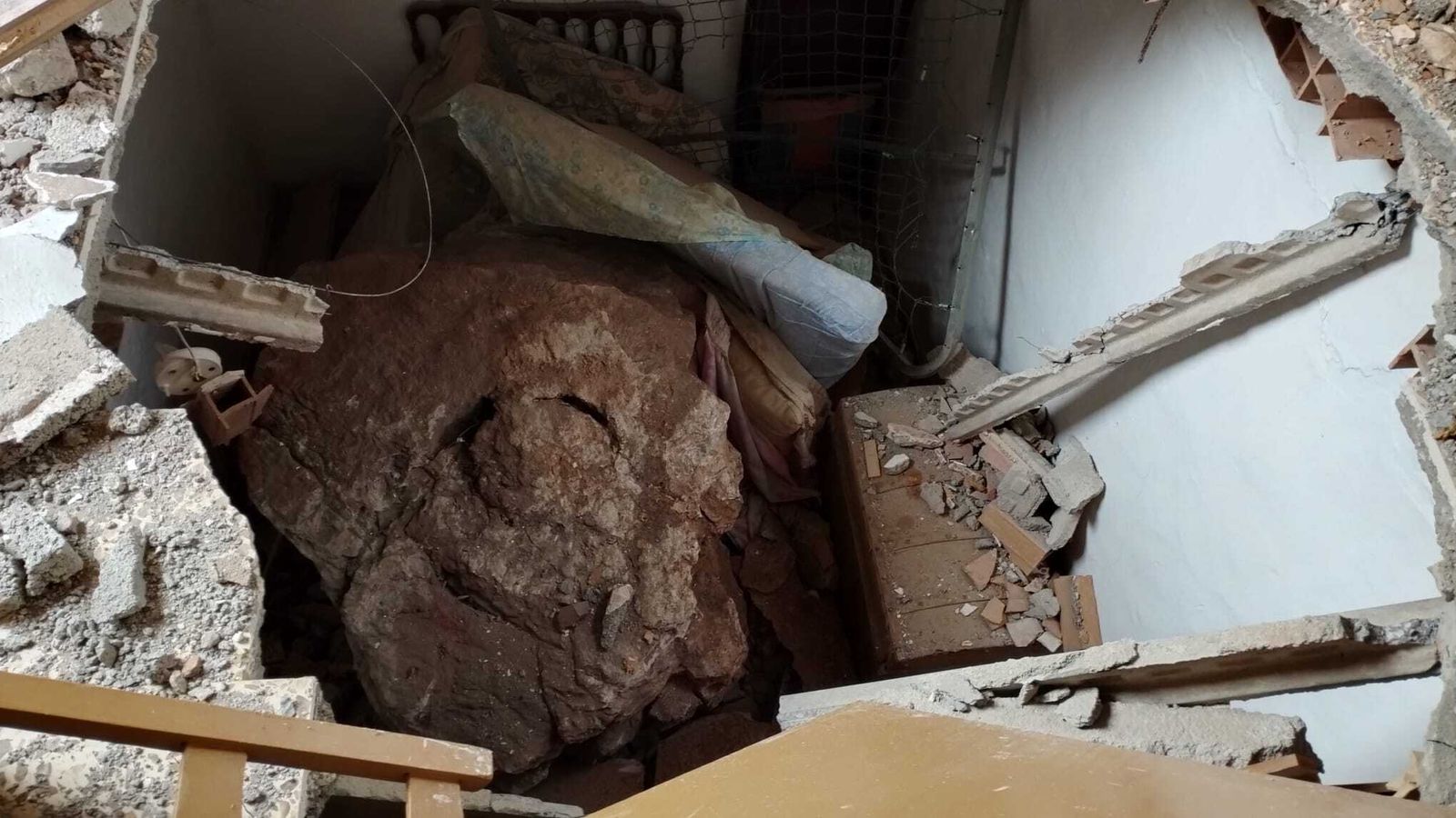 Las imágenes de Lújar tras el desprendimiento