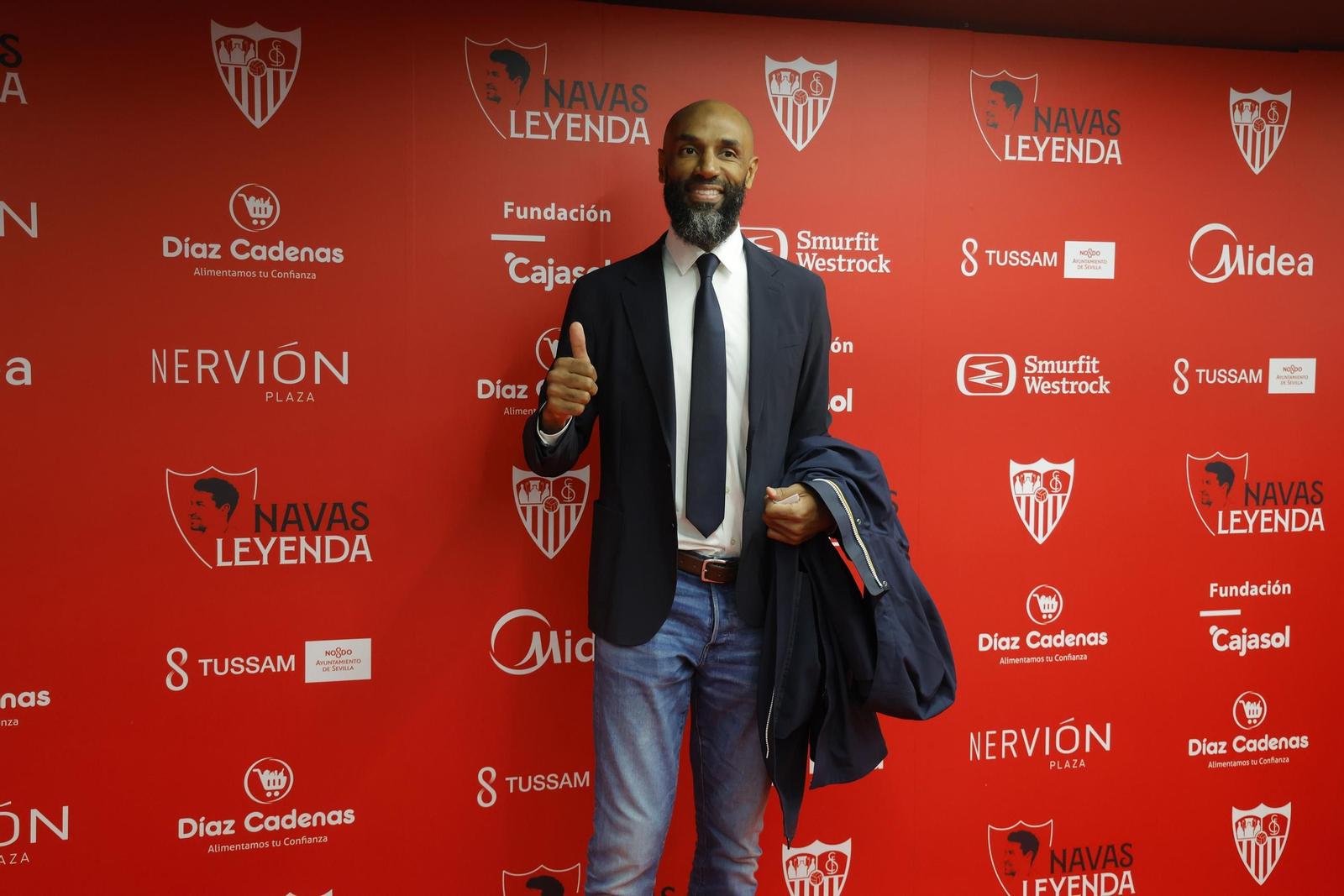 La alfombra roja en el homenaje a Jesus Navas