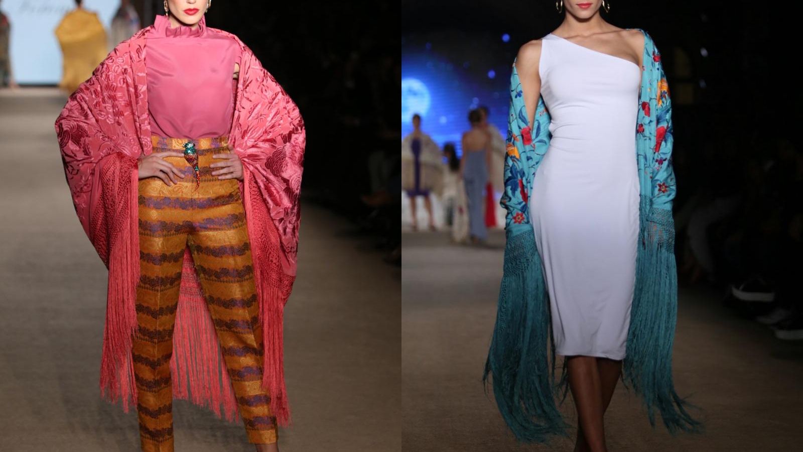 Desfiles de Foronda (izquierda) y Notelodigo (derecha) en We Love Flamenco 2019