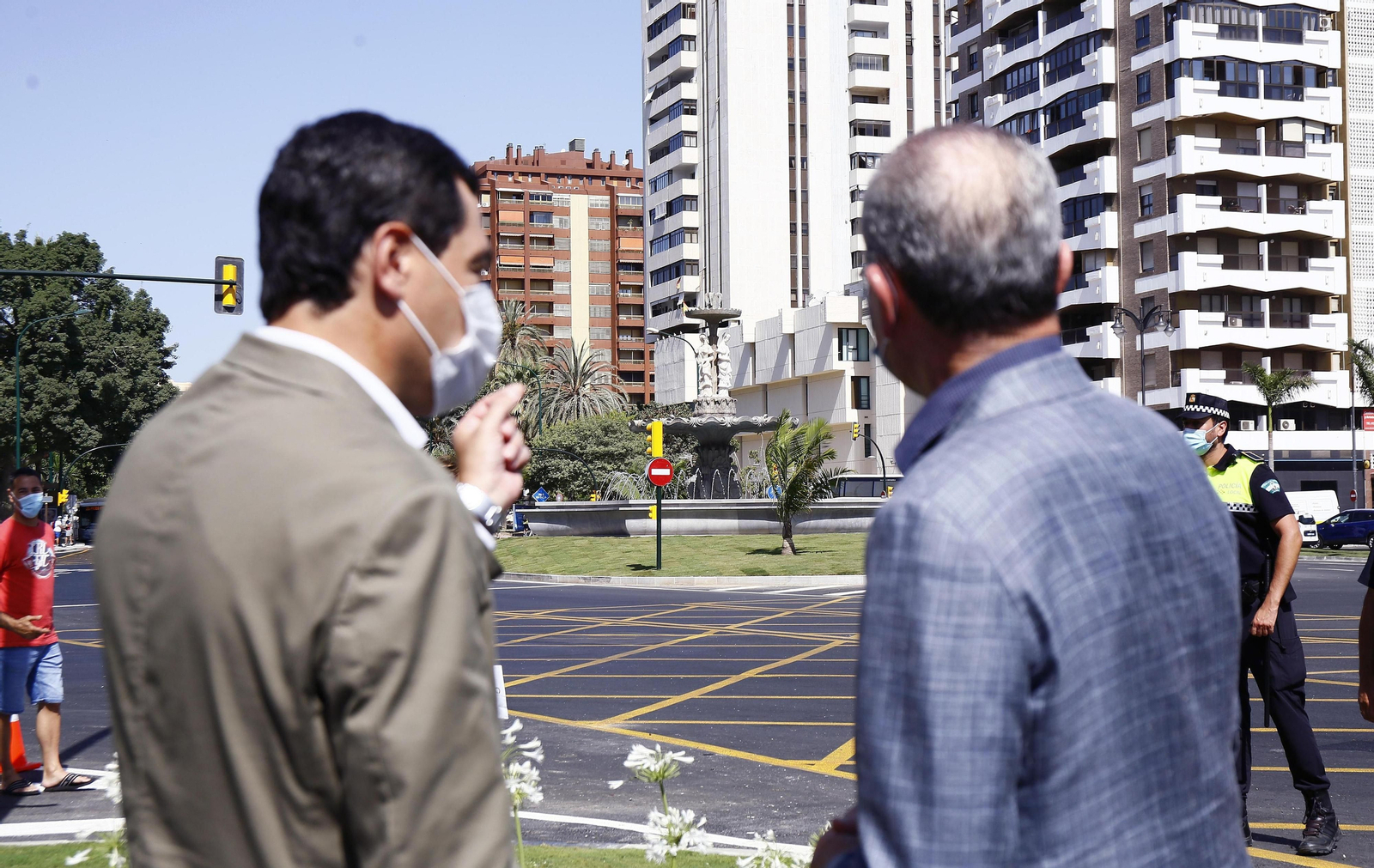 Fotos de la reinauguración de la avenida de Andalucía de Málaga, libre de obras 10 años después