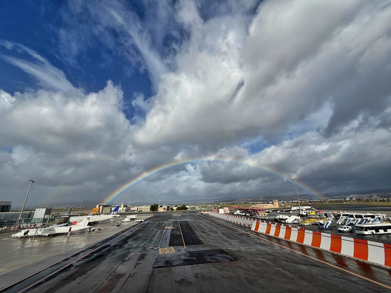 Imgen del aeropuerto de Málaga esta mañana.