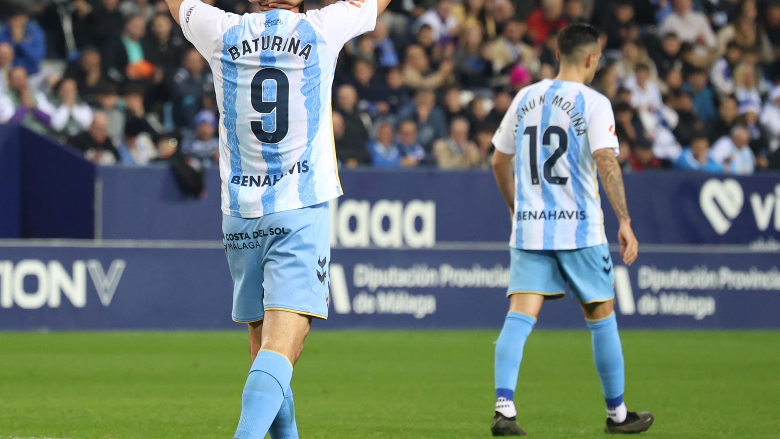 El Málaga CF-Eldense, en fotos