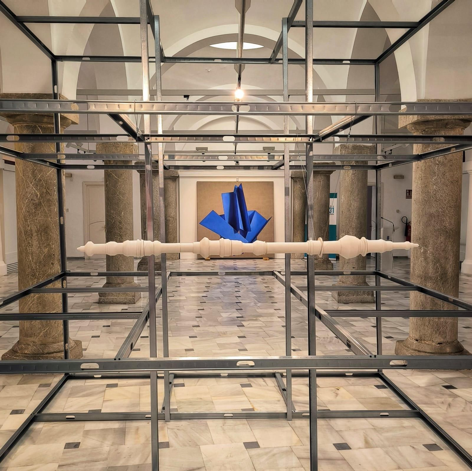 Obras de Ángela Mena y Raquel Eidem.