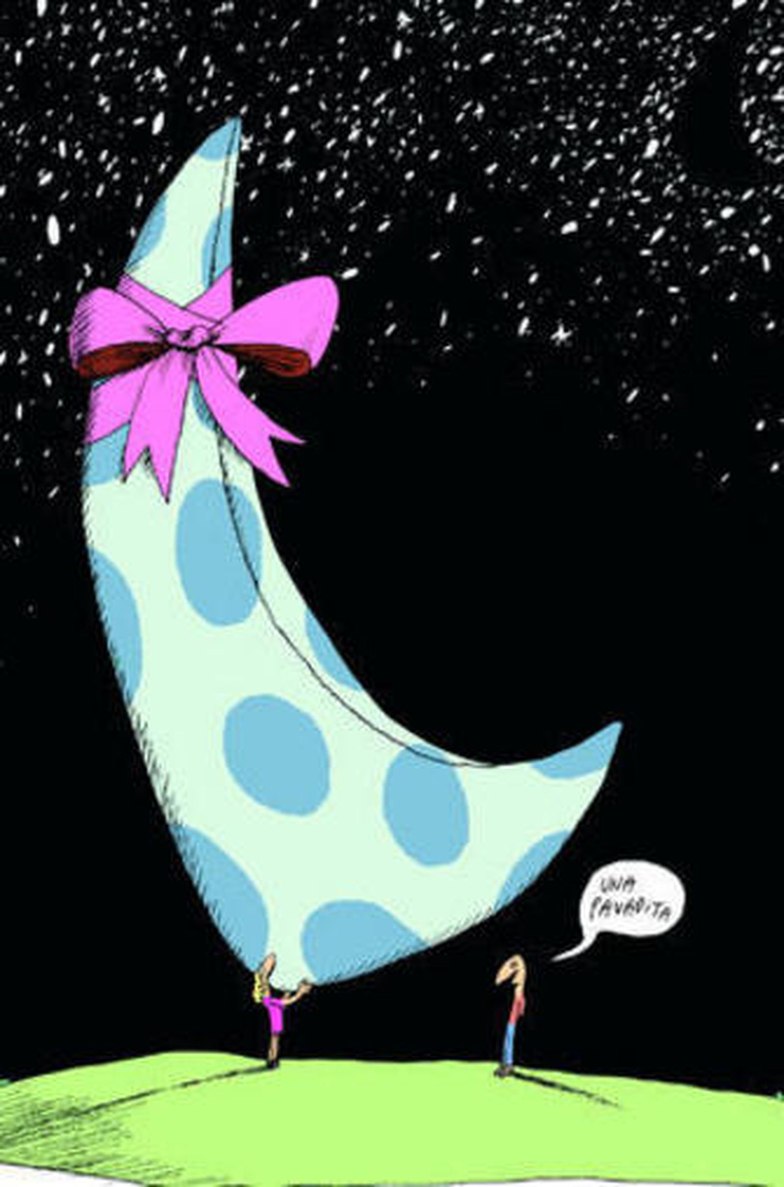 Ilustración de Tute para 'El amor es un perro verde'.