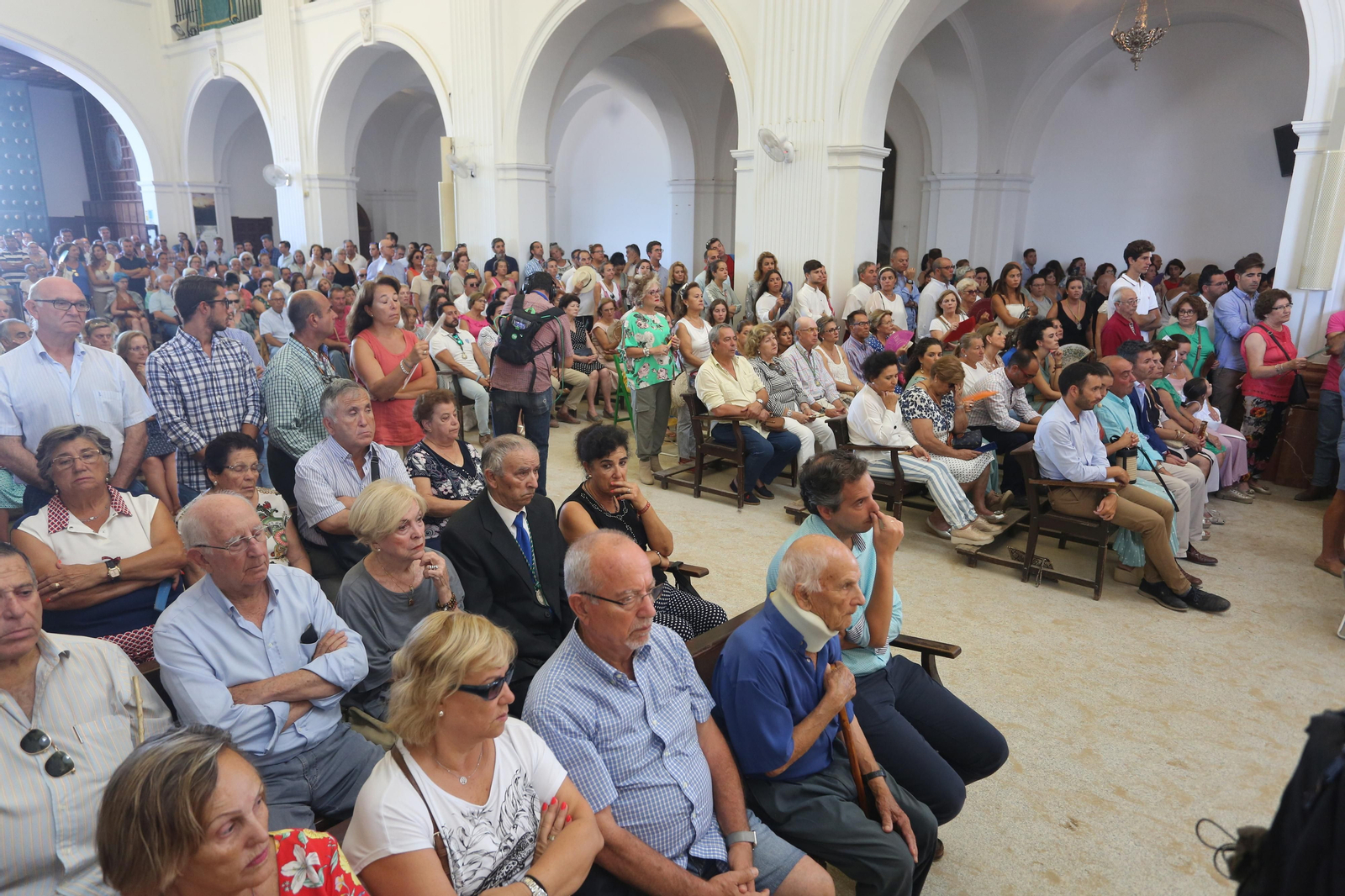 Imágenes de la solemne función del voto en el santuario de la Virgen del Rocío 2019
