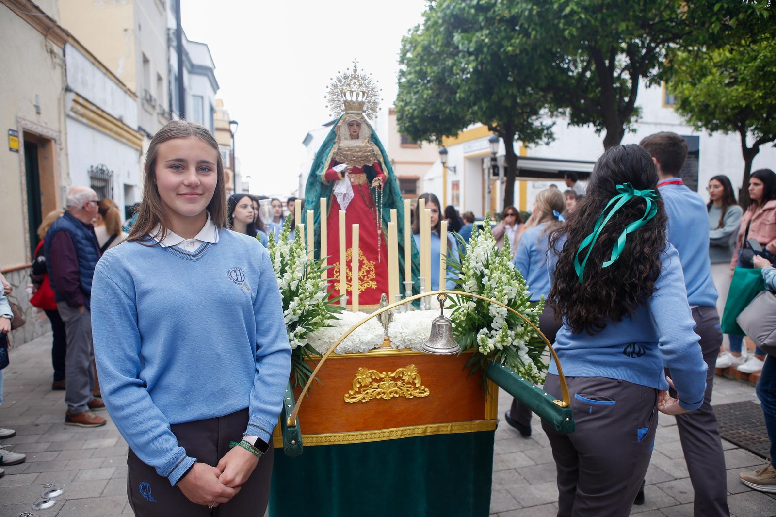 Fotos de la procesión infantil del colegio Nuestra Señora de los Milagros de Algeciras
