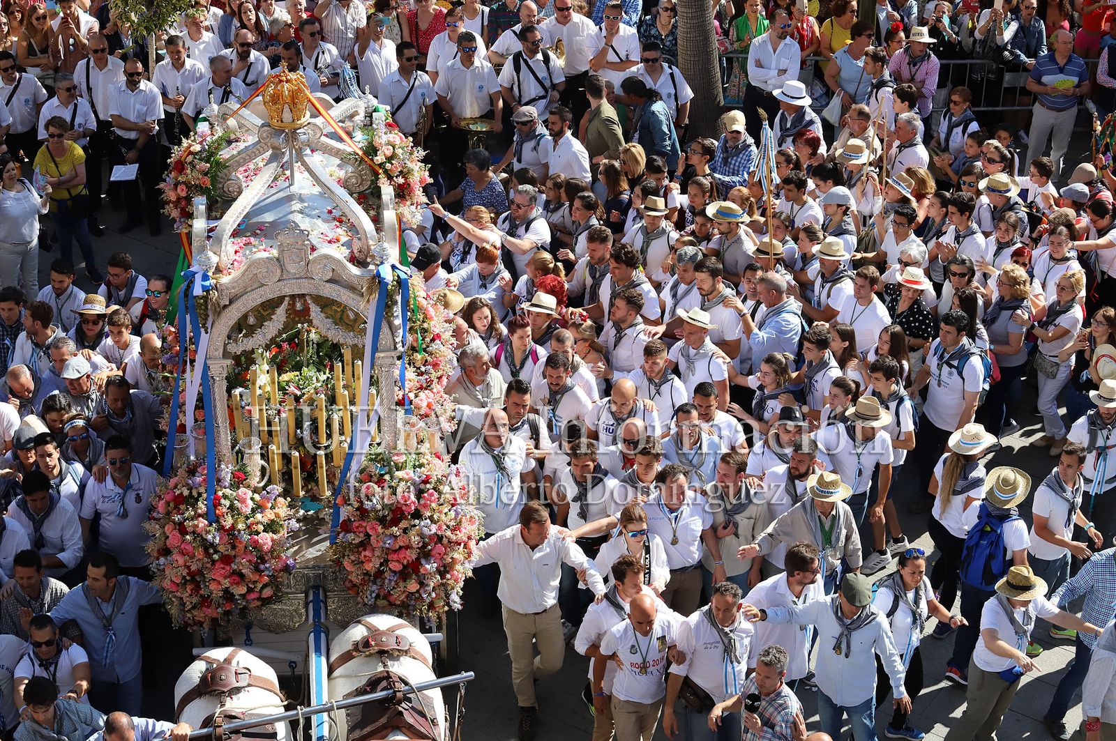 Imágenes de la Hermandad del Rocío de Huelva en su salida. Rocío 2019