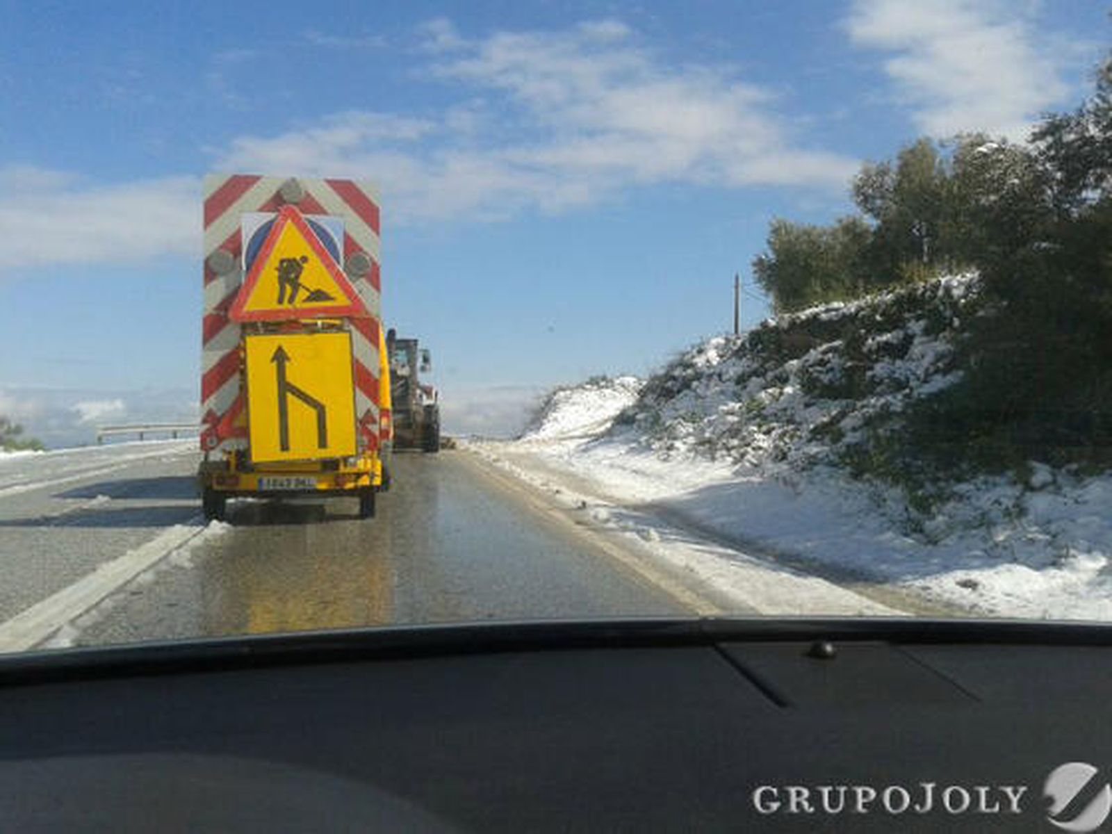 Nieve en Estepa./ Ángela Páez