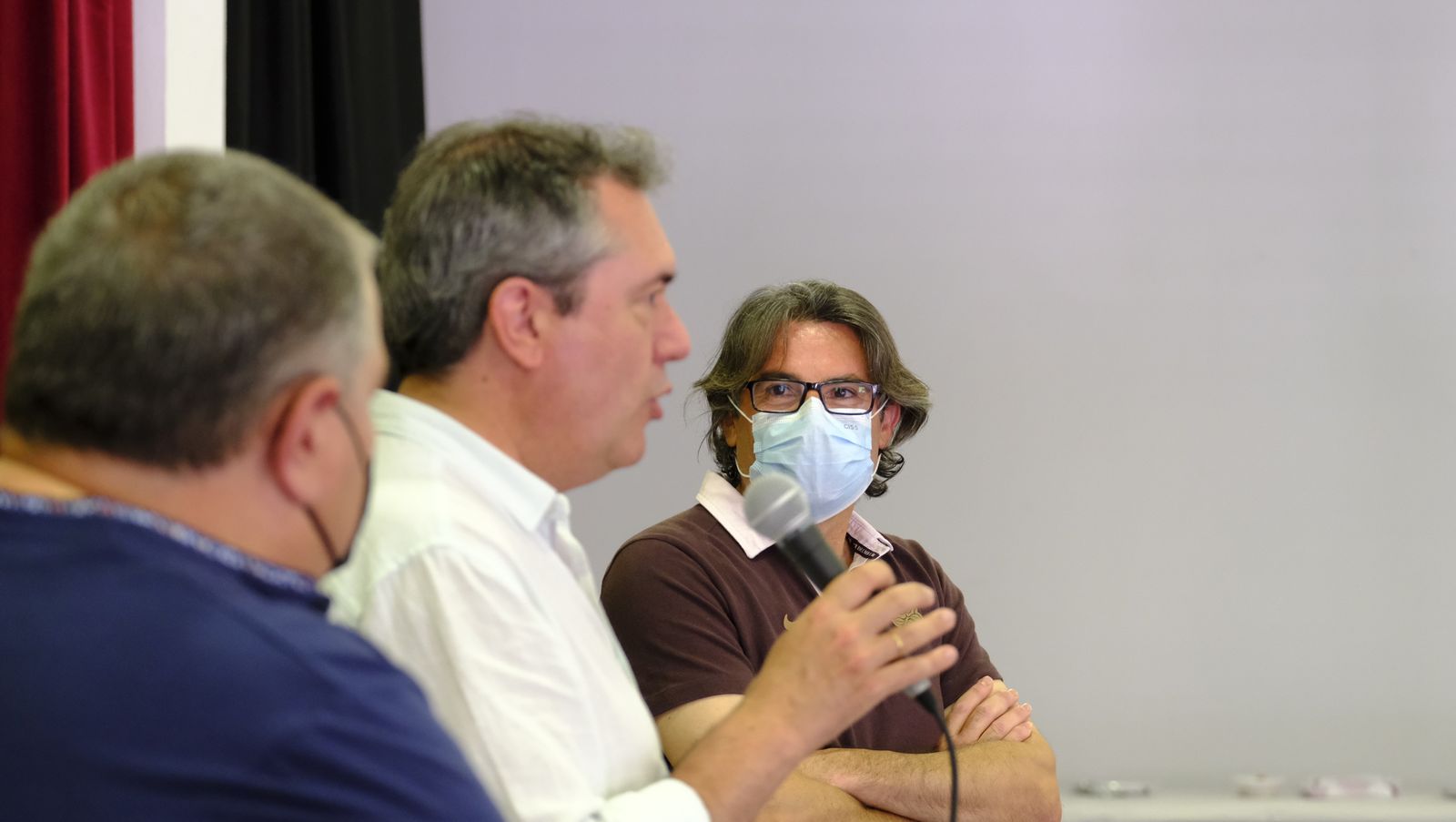 Juan Espadas, candidato a las primarias del PSOE, en Alhama y Bentarique. Almería