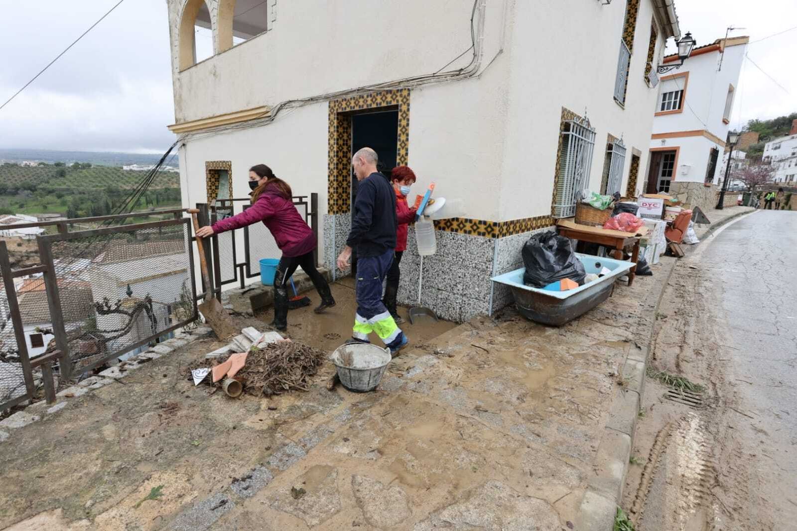 Los destrozos en Setenil tras la riada, en imágenes