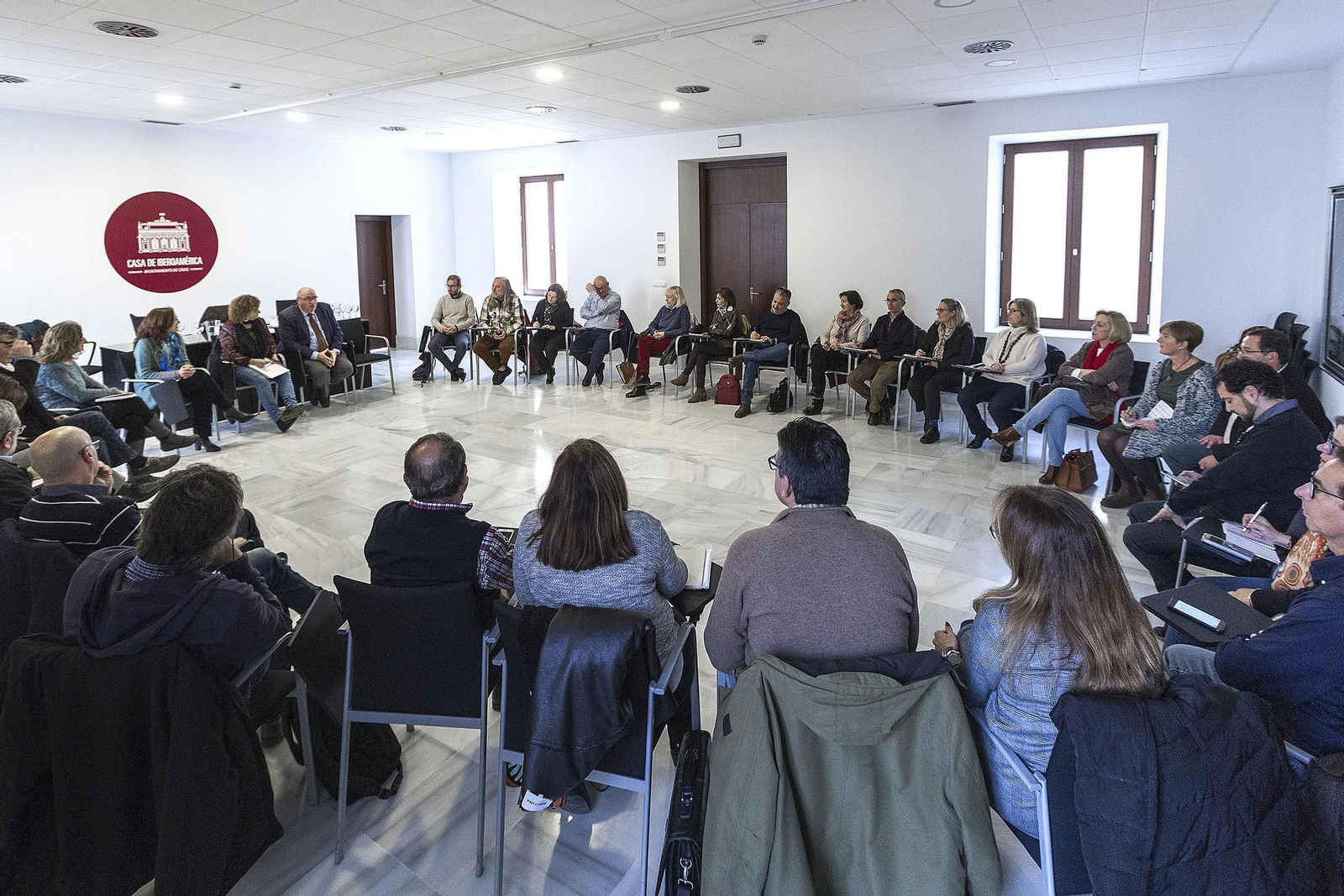 Imagen de una reunión del Plan Local de Salud.