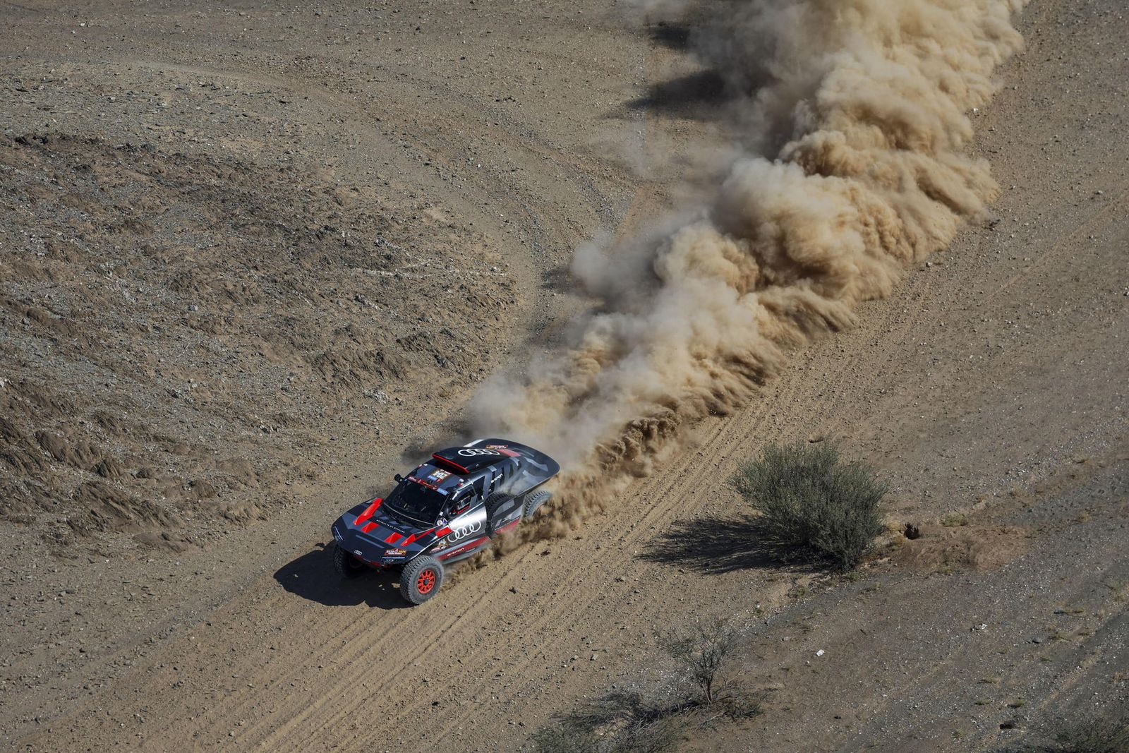 Carlos Sainz, en la etapa de ayer del Dakar.