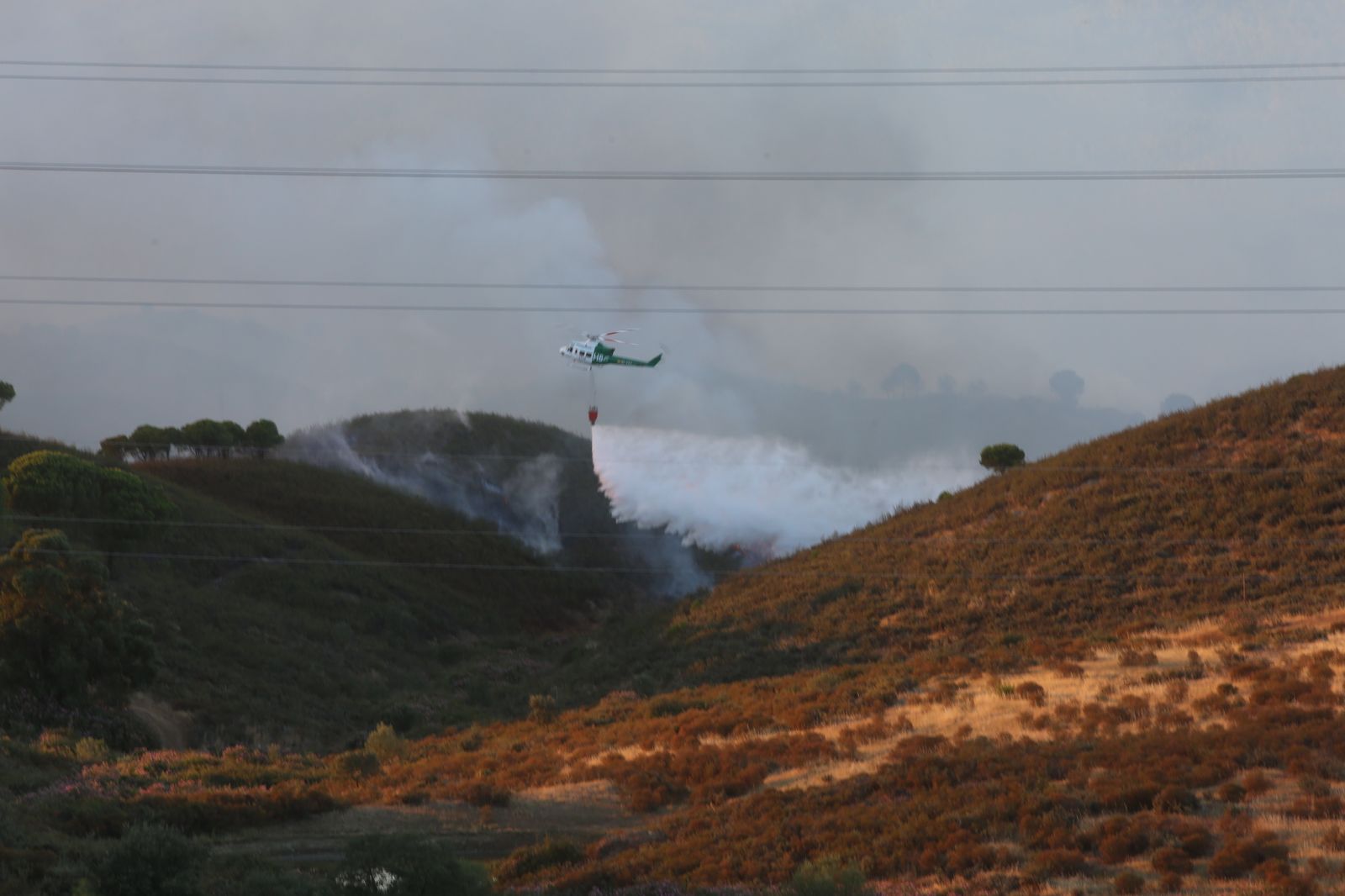 El incendio de Riotinto en imágenes