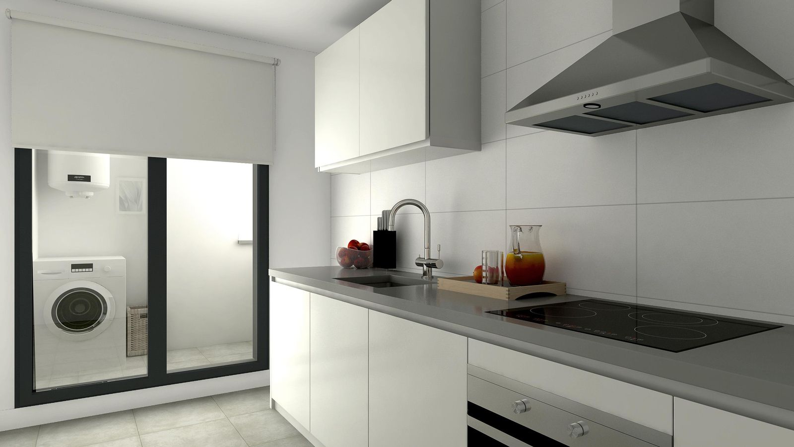 Detalle interior de la cocina.