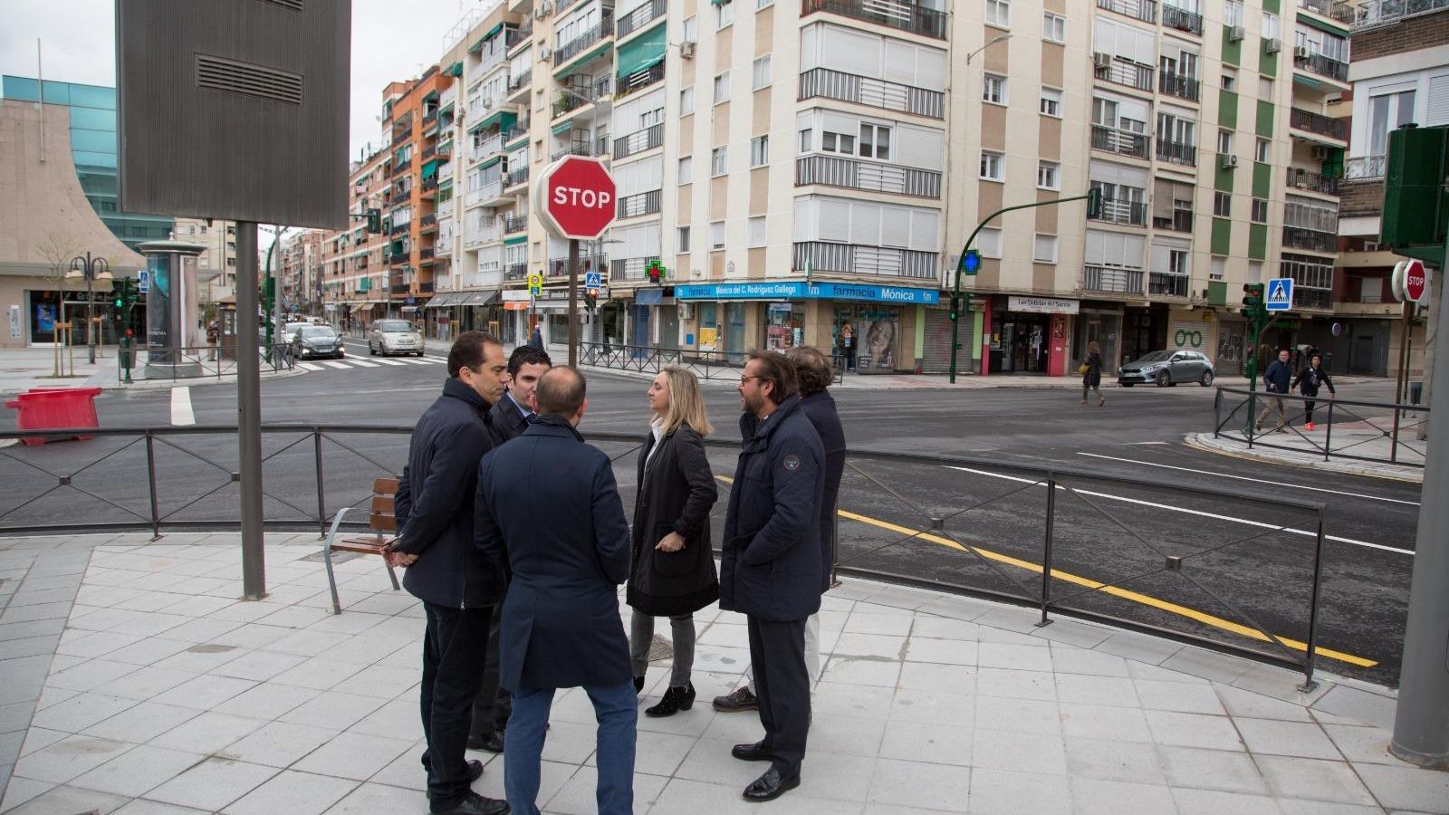 Visita a las obras del eje Arabial-Palencia.