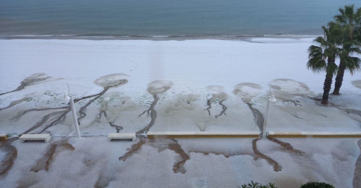 La granizada sobre la Axarquía, en imágenes