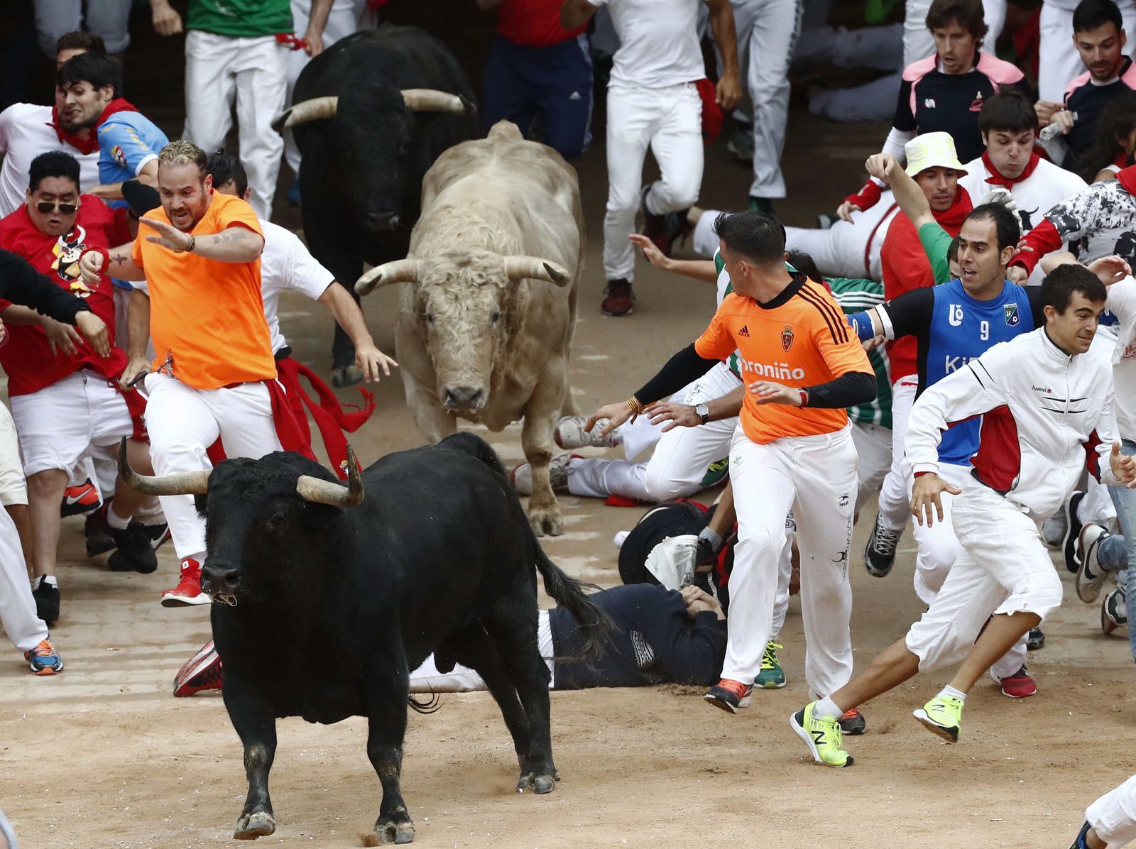 Las imágenes del encierro de los toros de Jandilla