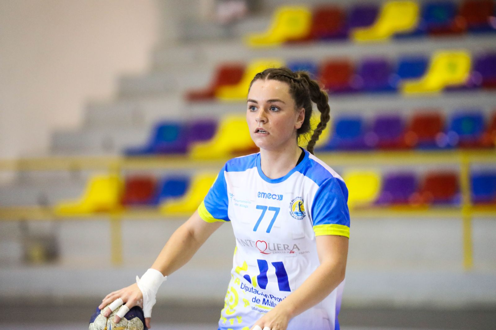 Natasha Cabero, en un lance de un partido pasado.